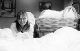 Signe med dejlig uld